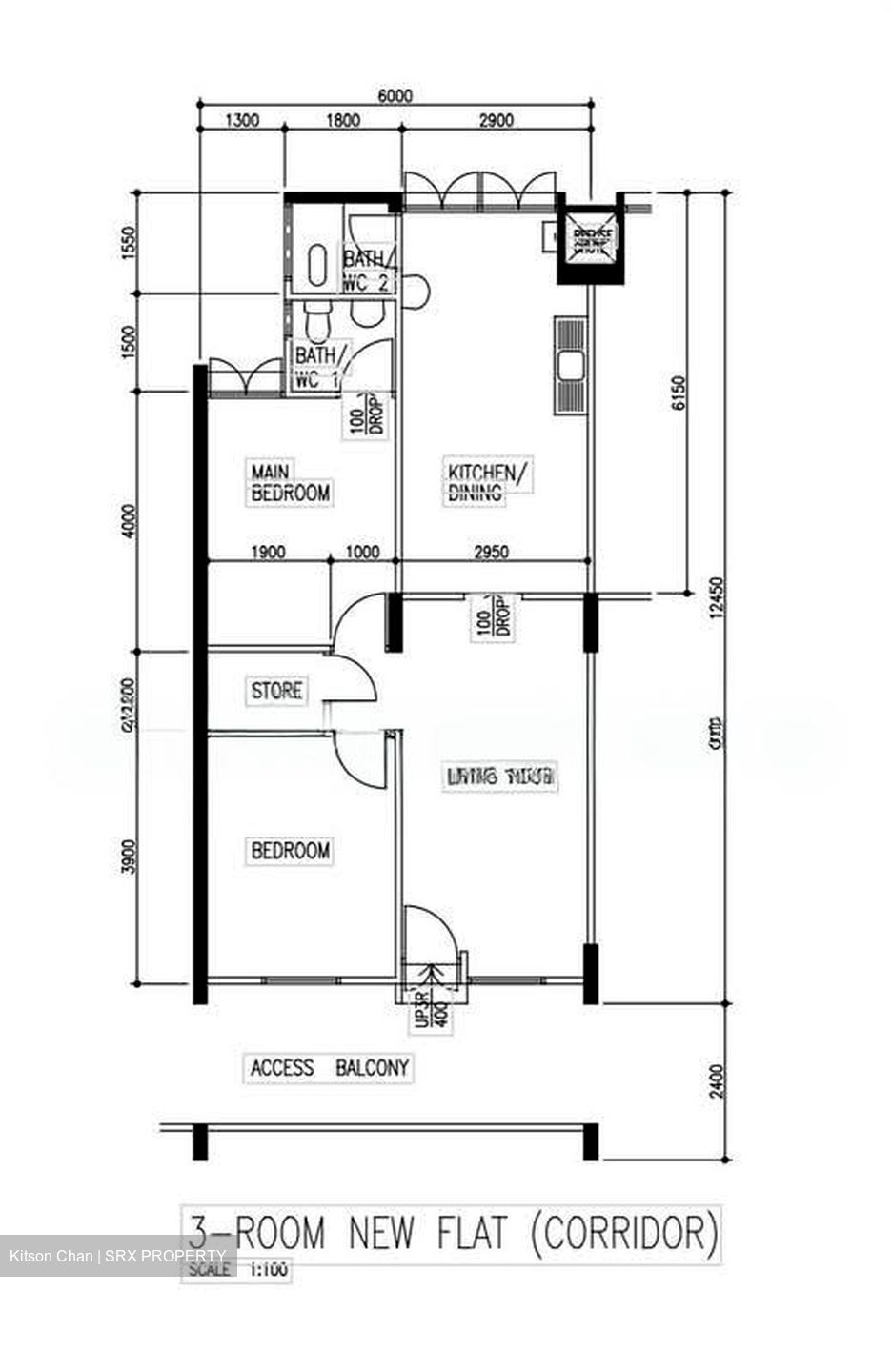 Blk 141 Jalan Bukit Merah (Bukit Merah), HDB 3 Rooms #563829611